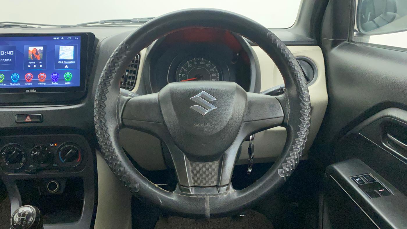 2019 Maruti New Wagon-R LXI CNG 1.0, CNG, Manual, 1,02,225 km, Steering Wheel Close Up