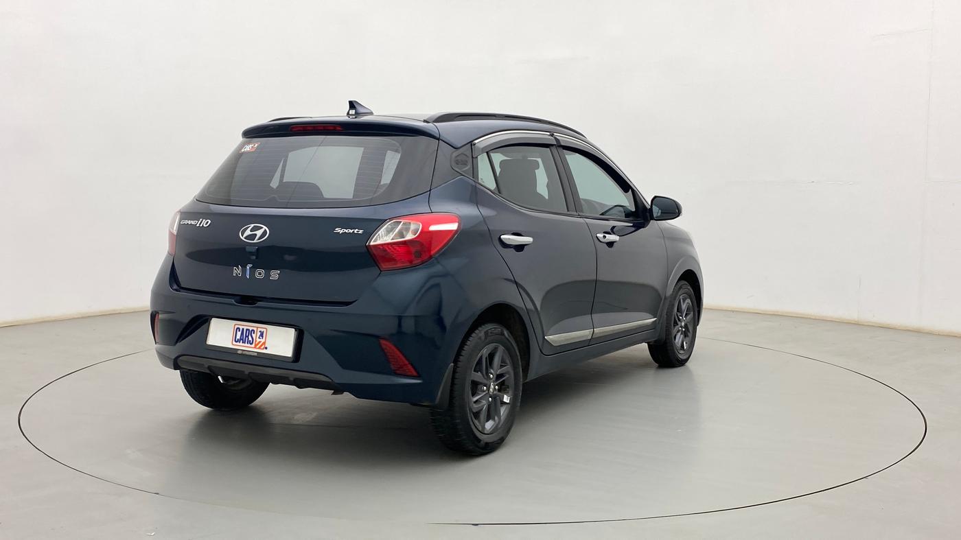 2022 Hyundai GRAND I10 NIOS SPORTZ 1.2 KAPPA VTVT CNG, CNG, Manual, 29,510 km, Right Back Diagonal