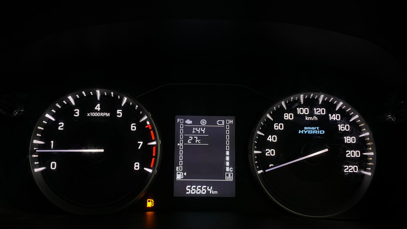 2023 Maruti BREZZA VXI SMART HYBRID, Petrol, Manual, 56,682 km, Odometer Image