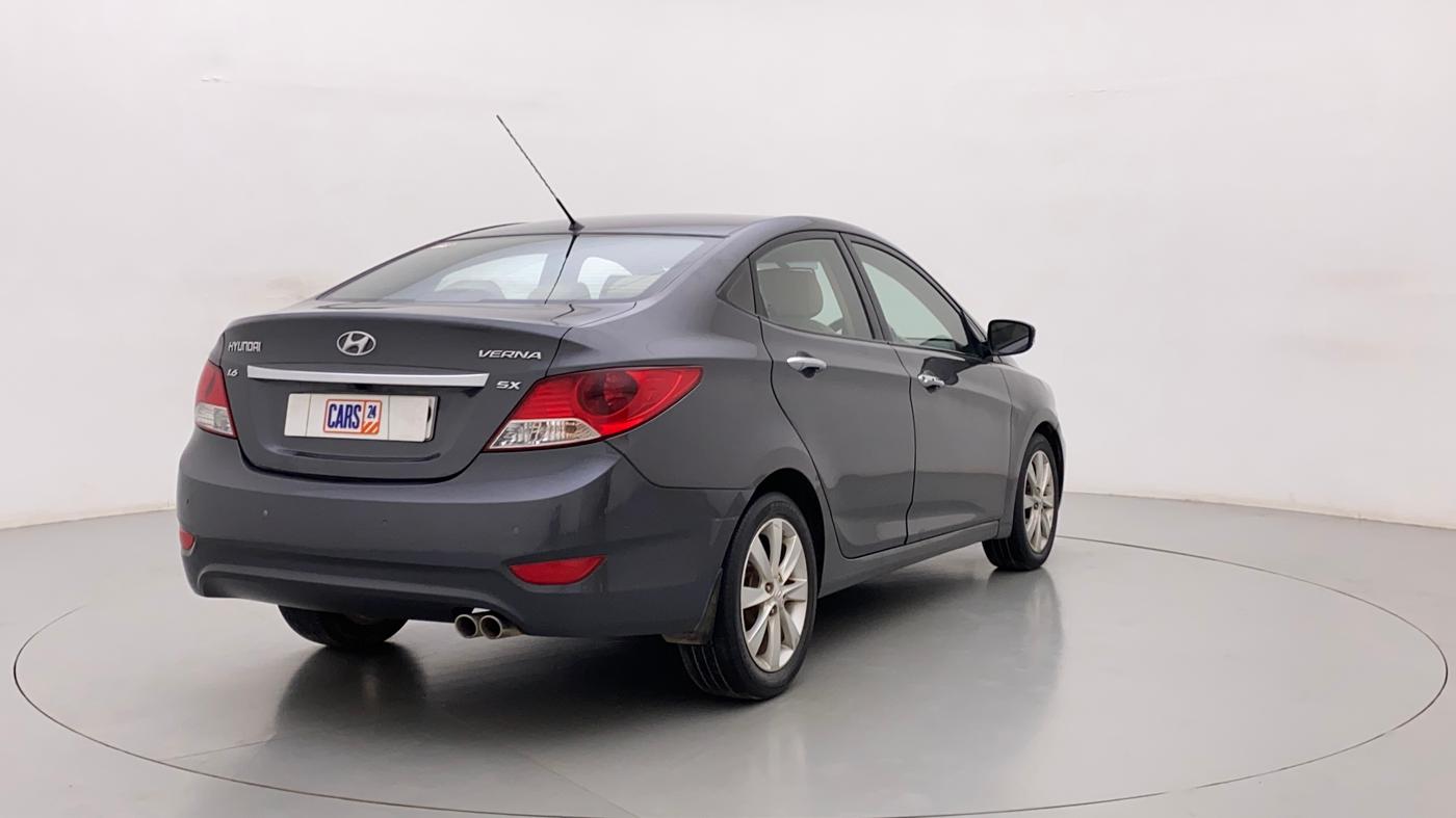 2011 Hyundai Verna FLUIDIC 1.6 VTVT SX OPT AT, Petrol, Automatic, 94,203 km, Right Back Diagonal