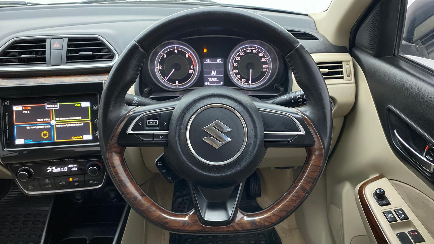 2017 Maruti Dzire ZDI Plus AMT, Diesel, Automatic, 78,341 km, Steering Wheel Close Up