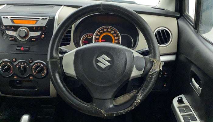 2016 Maruti Wagon R 1.0 VXI AMT, Petrol, Automatic, 93,725 km, Steering Wheel Close Up