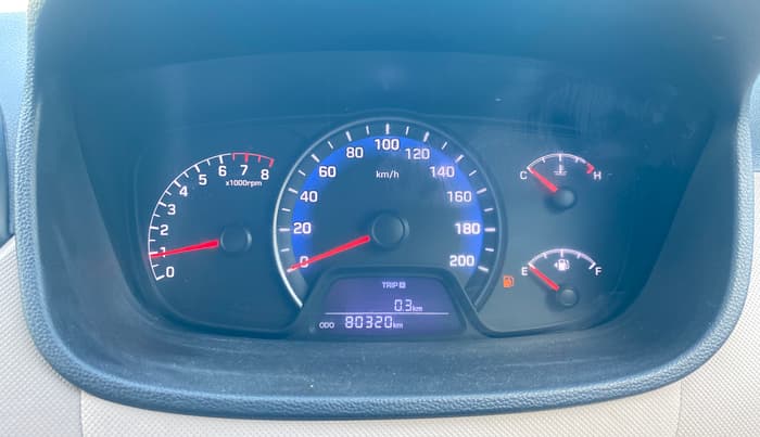 2015 Hyundai Xcent S (O) 1.2, Petrol, Manual, 80,320 km, Odometer Image