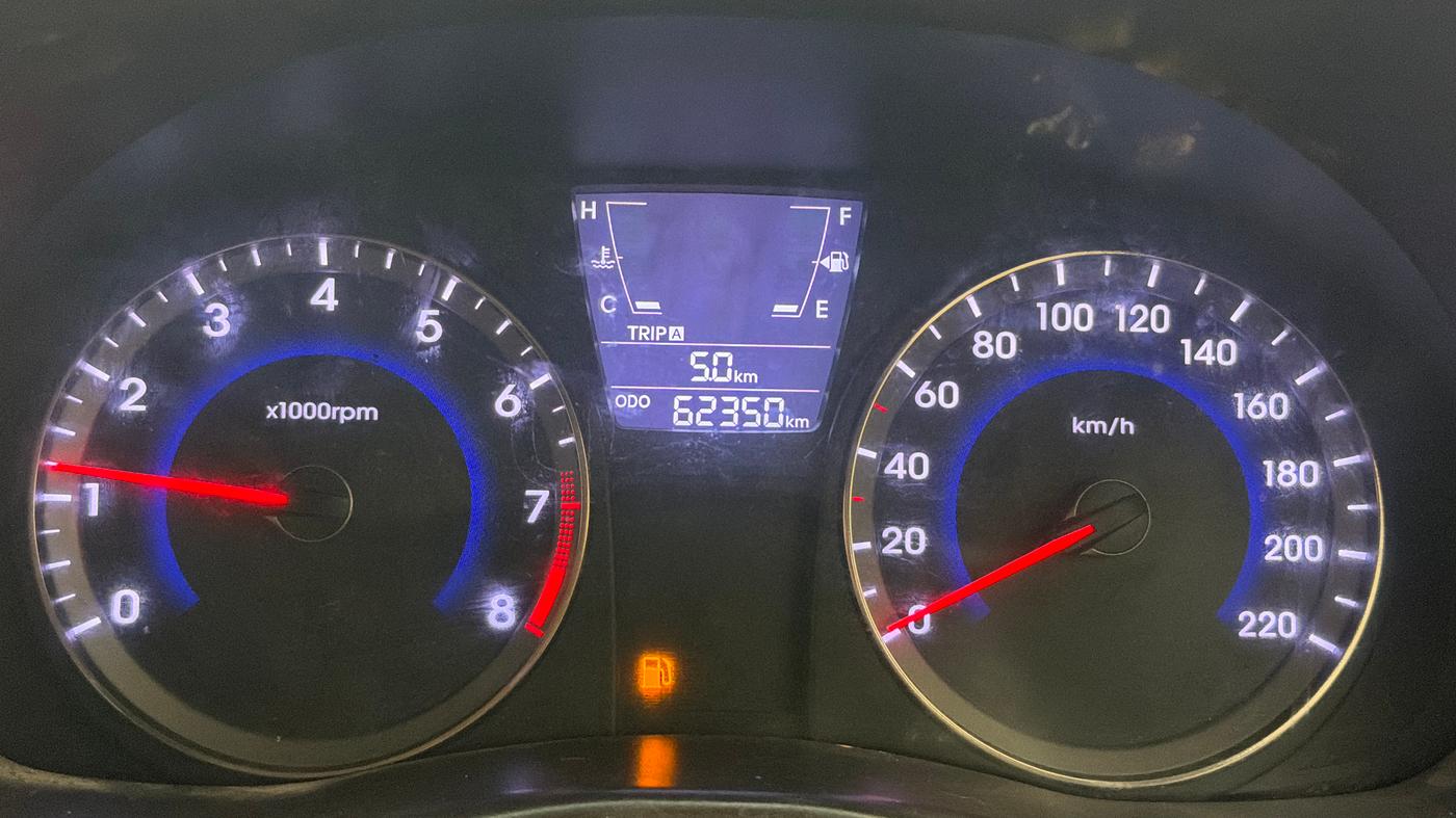 2016 Hyundai Verna FLUIDIC 4S 1.4 VTVT, Petrol, Manual, 62,339 km, Odometer Image