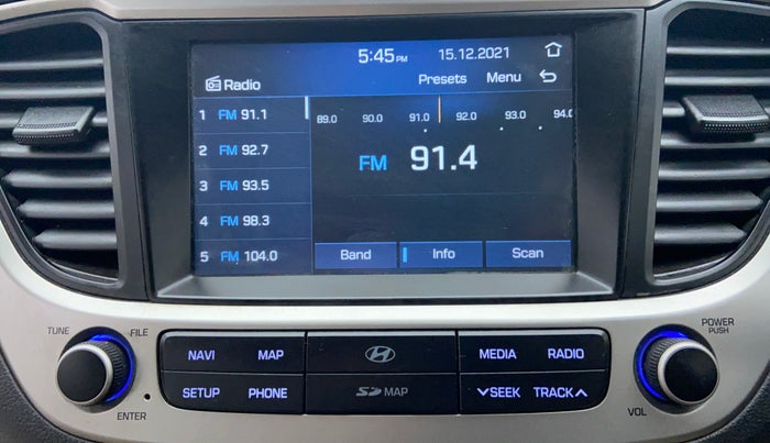 2017 Hyundai Verna 1.6 SX (O) CRDI MT, Diesel, Manual, 43,660 km, Infotainment System