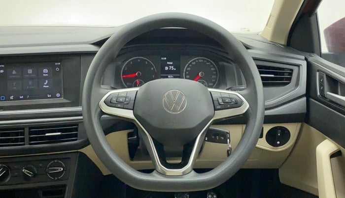 2022 Volkswagen VIRTUS COMFORTLINE TSI 1.0 MT, Petrol, Manual, 28,094 km, Steering Wheel Close Up