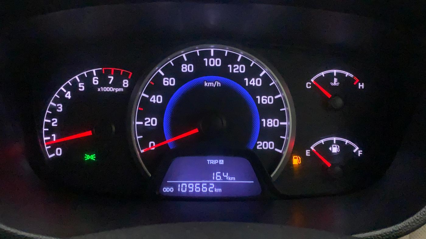 2017 Hyundai Grand i10 SPORTZ 1.2 KAPPA VTVT, CNG, Manual, 1,09,662 km, Odometer Image