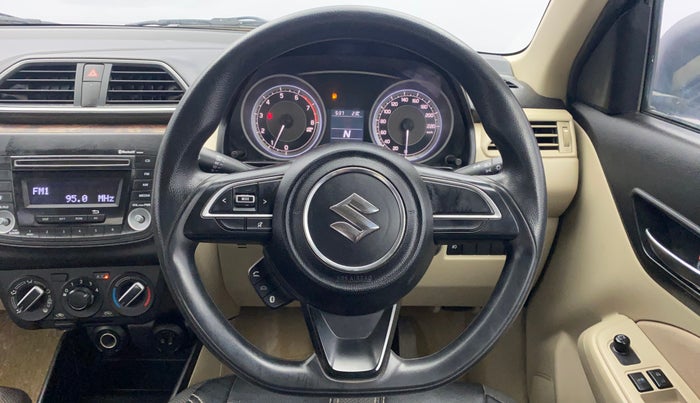 2017 Maruti Dzire VXI AMT, Petrol, Automatic, 57,600 km, Steering Wheel Close Up