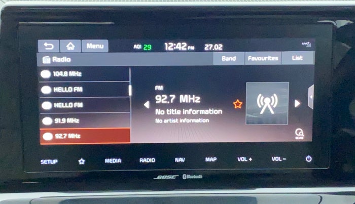 2019 KIA SELTOS HTX PLUS AT1.5 DIESEL, Diesel, Automatic, 82,515 km, Infotainment System