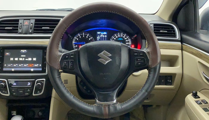 2021 Maruti Ciaz ALPHA  AT 1.5 SHVS PETROL, Petrol, Automatic, 37,265 km, Steering Wheel Close Up