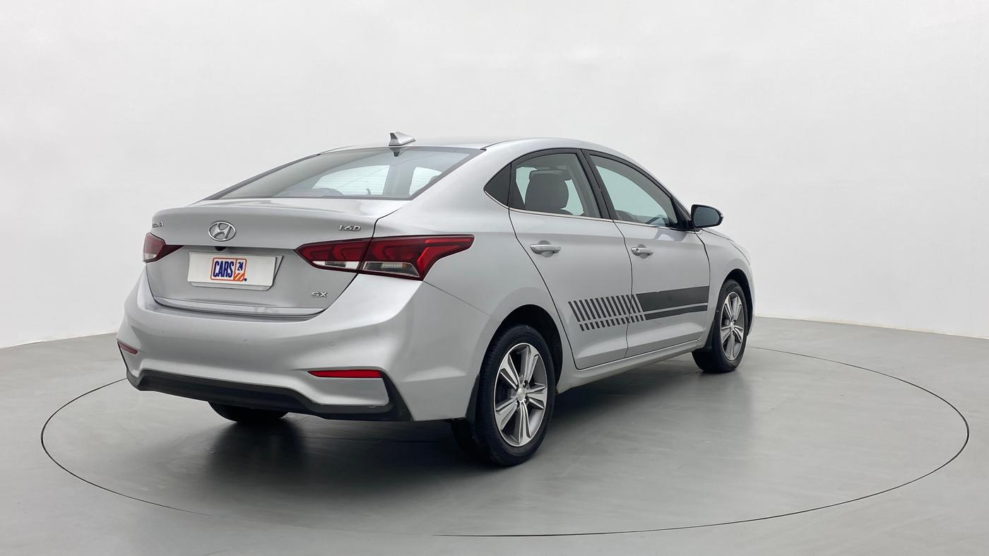 2018 Hyundai Verna 1.6 CRDI SX + AT, Diesel, Automatic, 58,824 km, Right Back Diagonal
