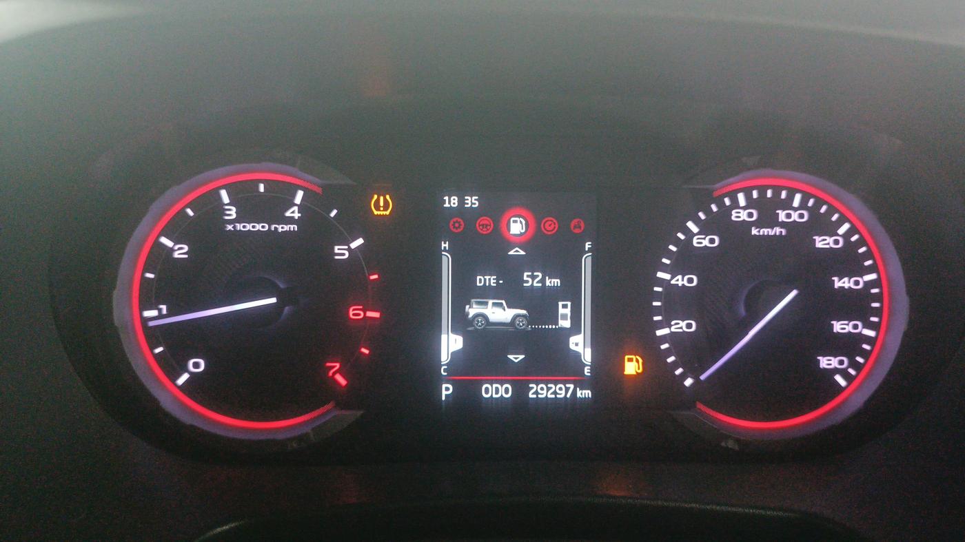 2021 Mahindra Thar LX PETROL HT 4WD AT, Petrol, Automatic, 29,289 km, Odometer Image