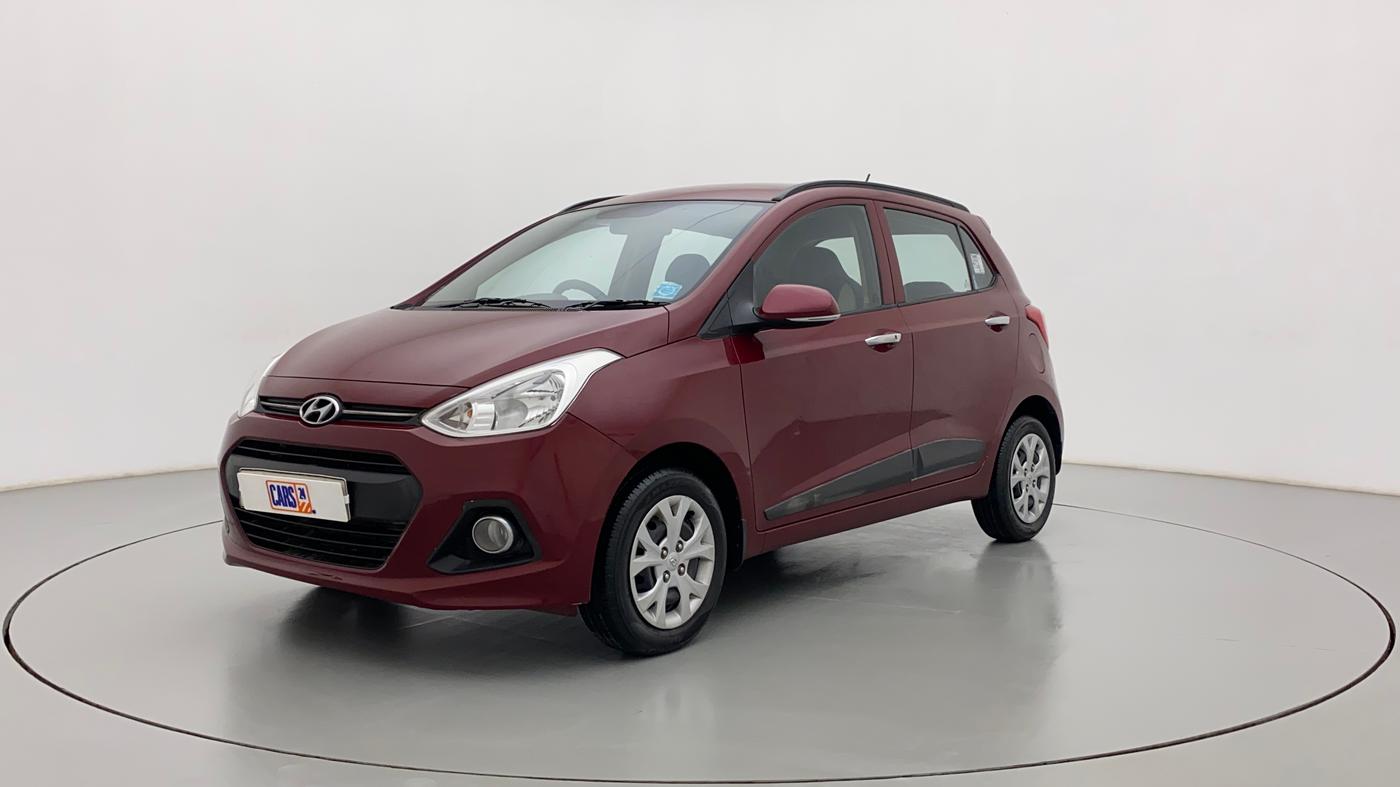 2014 Hyundai Grand i10 SPORTZ 1.2 KAPPA VTVT, Petrol, Manual, 24,148 km, Left Front Diagonal