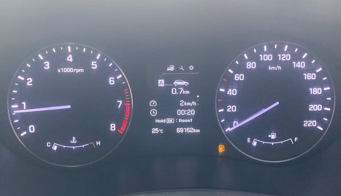 2017 Hyundai Elite i20 ASTA 1.2 (O), Petrol, Manual, 69,160 km, Odometer Image