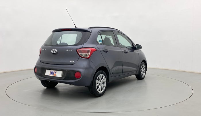 2017 Hyundai Grand i10 SPORTZ 1.2 KAPPA VTVT, Petrol, Manual, 82,163 km, Right Back Diagonal