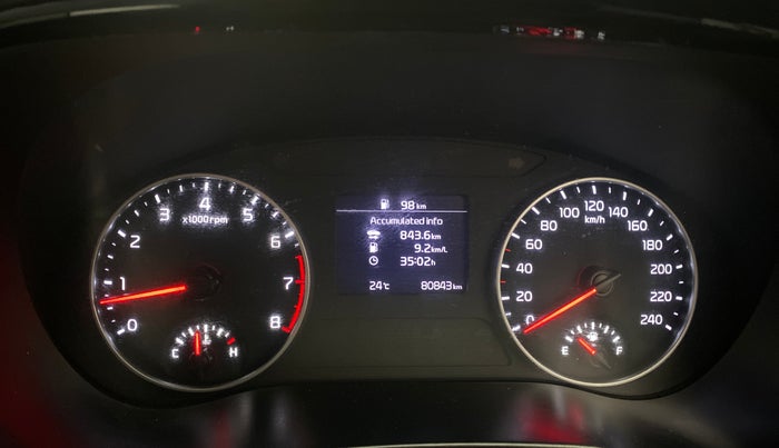 2020 KIA SELTOS HTX 1.5 PETROL, Petrol, Manual, 80,843 km, Odometer Image