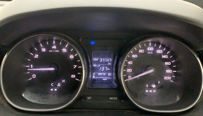 2018 Tata Tiago XZ PETROL, Petrol, Manual, 37,357 km, Odometer Image