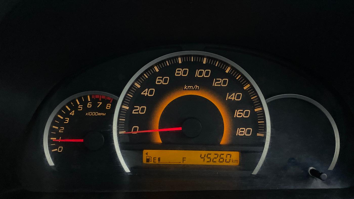 2014 Maruti Wagon R 1.0 VXI, Petrol, Manual, 45,260 km, Odometer Image