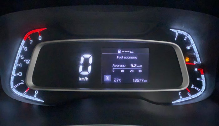 2021 KIA SONET HTX 1.0 IMT, Petrol, Manual, 13,676 km, Odometer Image