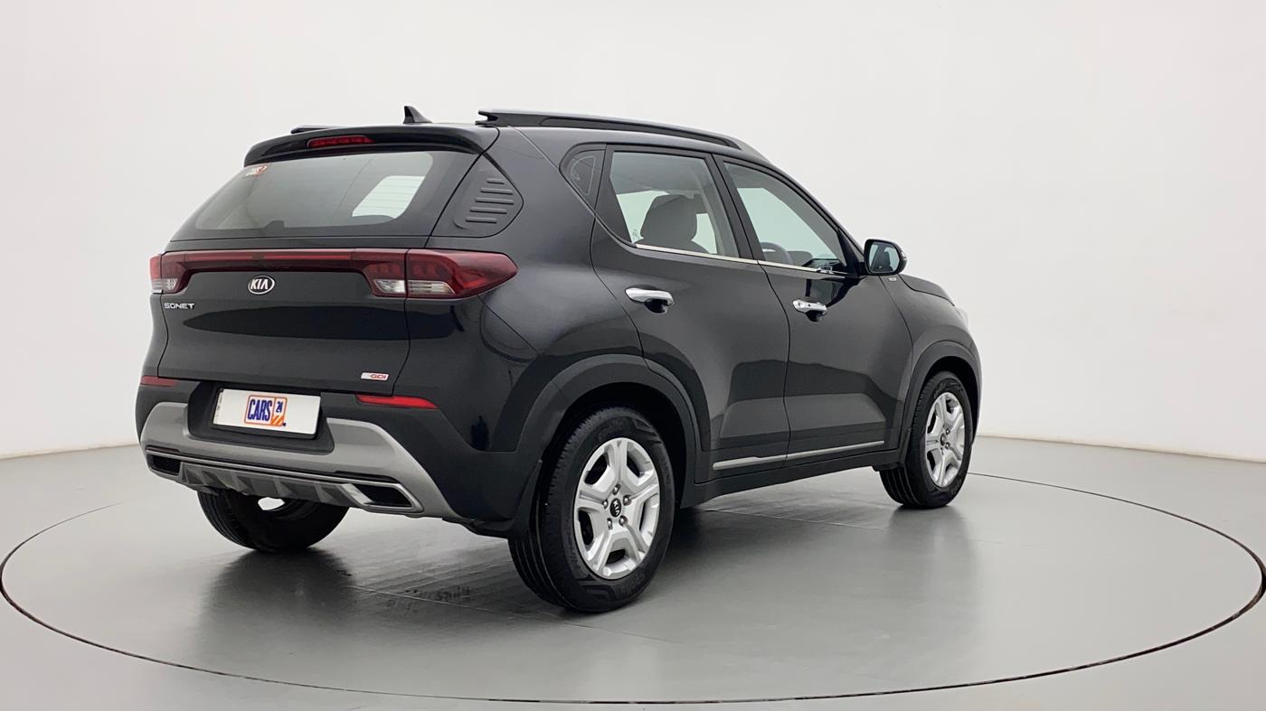 2021 KIA SONET HTX 1.0 IMT, Petrol, Manual, 13,676 km, Right Back Diagonal