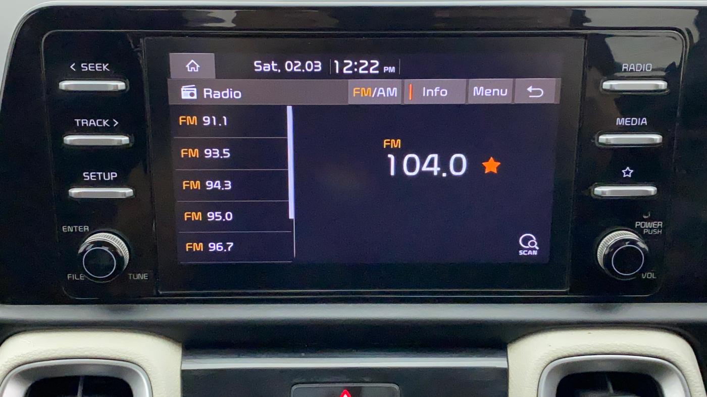2021 KIA SONET HTX 1.0 IMT, Petrol, Manual, 13,676 km, Infotainment System