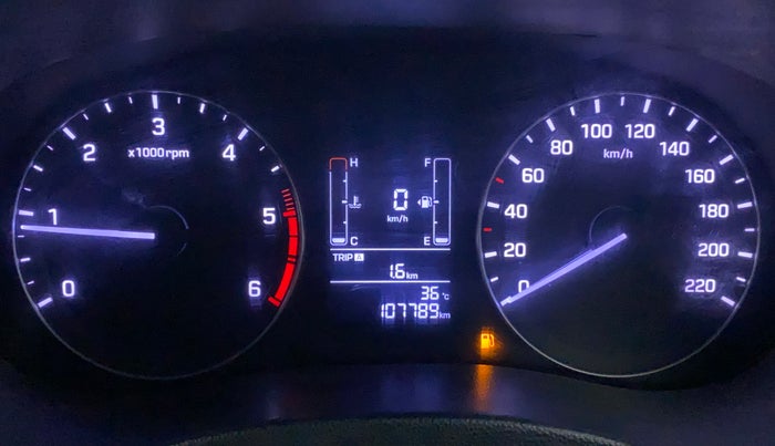 2016 Hyundai Creta SX 1.6 DIESEL, Diesel, Manual, 1,08,129 km, Odometer Image