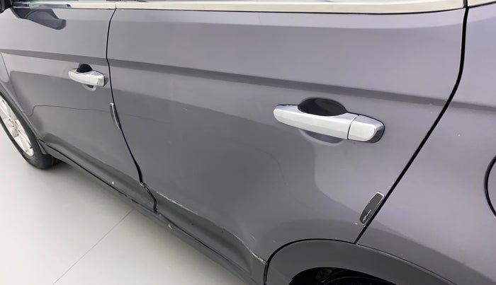 2016 Hyundai Creta SX 1.6 DIESEL, Diesel, Manual, 1,08,129 km, Rear left door - Slightly dented