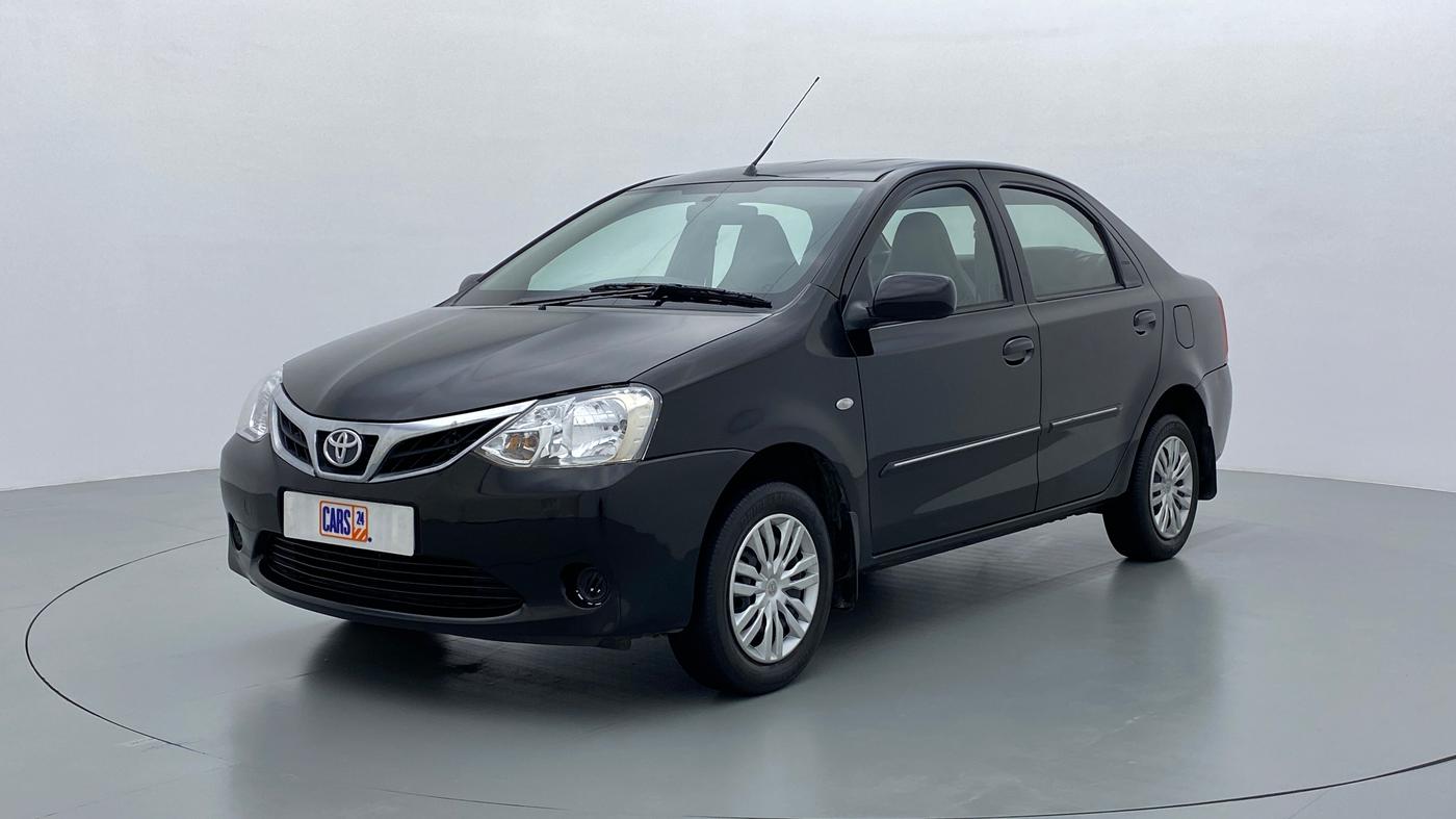 2011 Toyota Etios G, Petrol, Manual, 58,462 km, Left Front Diagonal (45- Degree) View