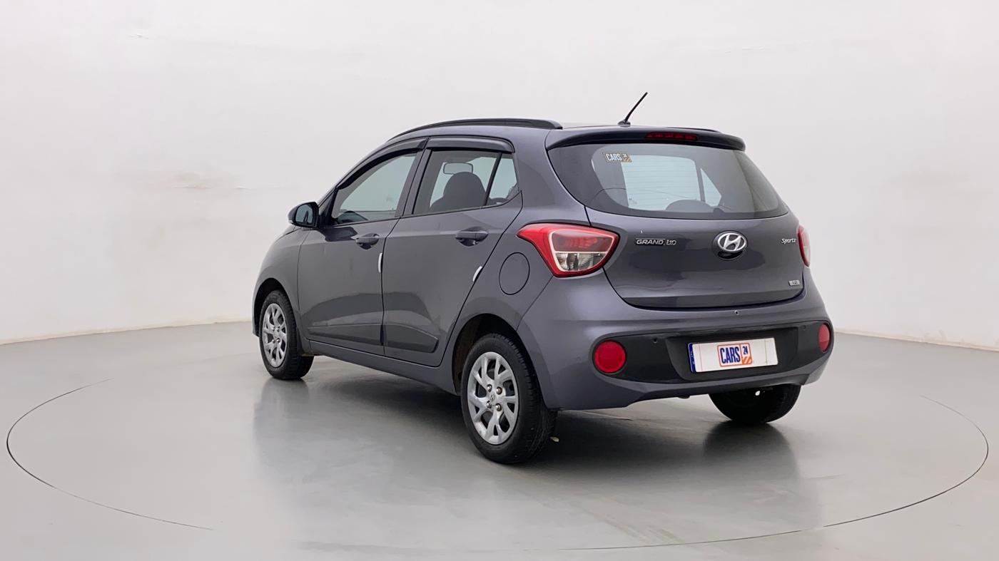 2017 Hyundai Grand i10 SPORTZ (O) 1.2 KAPPA VTVT, Petrol, Manual, 56,509 km, Left Back Diagonal