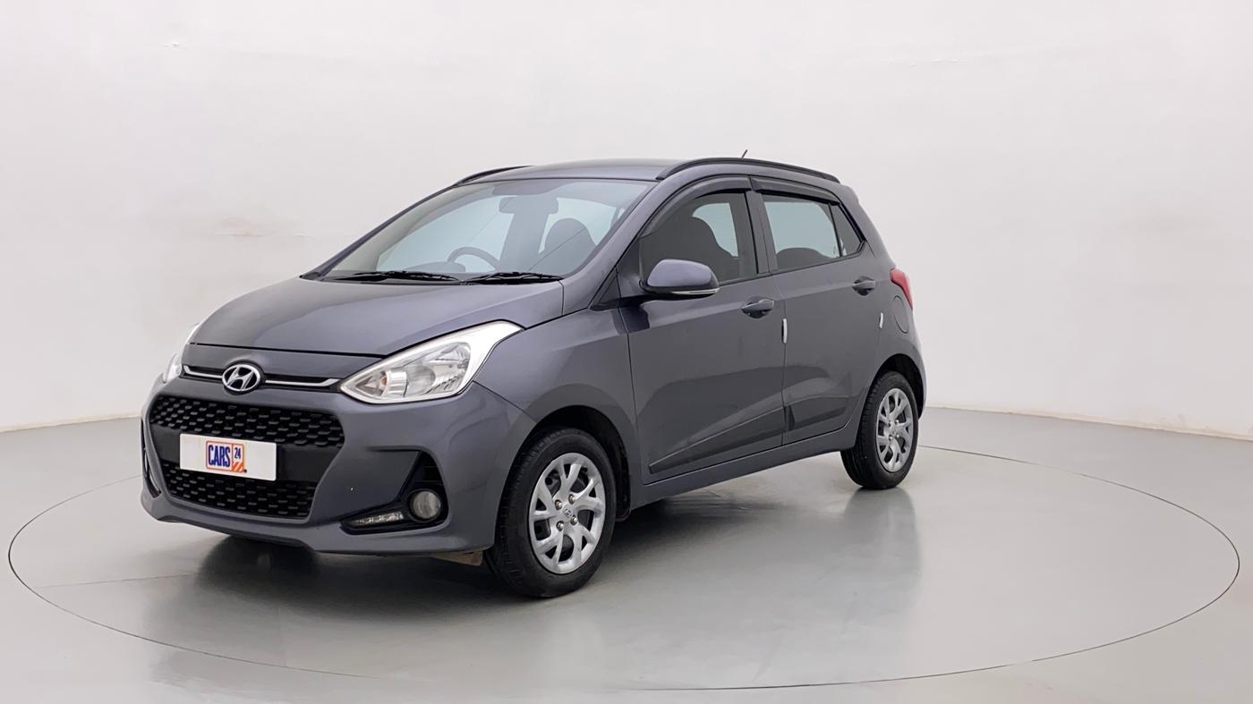 2017 Hyundai Grand i10 SPORTZ (O) 1.2 KAPPA VTVT, Petrol, Manual, 56,509 km, Left Front Diagonal