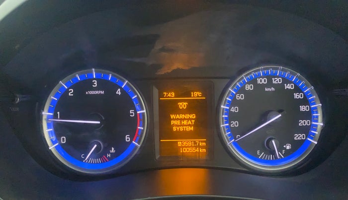 2015 Maruti S Cross ZETA 1.6, Diesel, Manual, 1,00,554 km, Odometer Image