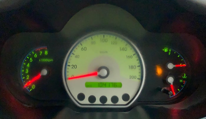 2010 Hyundai i10 SPORTZ 1.2, Petrol, Manual, 1,04,414 km, Odometer Image