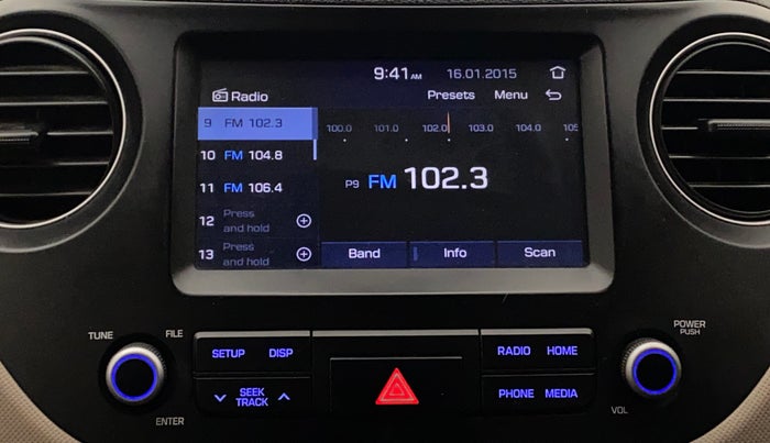 2017 Hyundai Grand i10 ASTA 1.2 KAPPA VTVT, Petrol, Manual, 36,505 km, Infotainment System