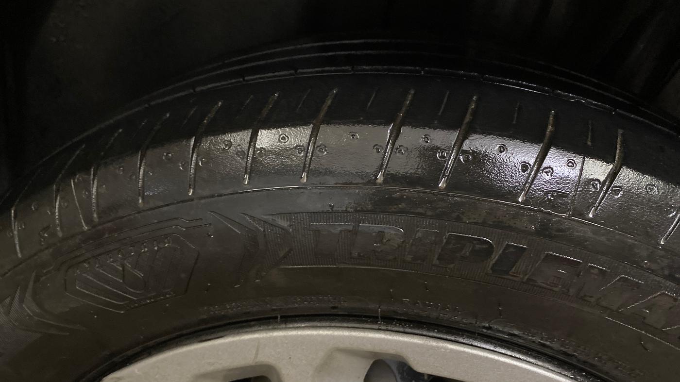 2021 Maruti Vitara Brezza VXI, CNG, Manual, 57,443 km, Left Rear Tyre Tread