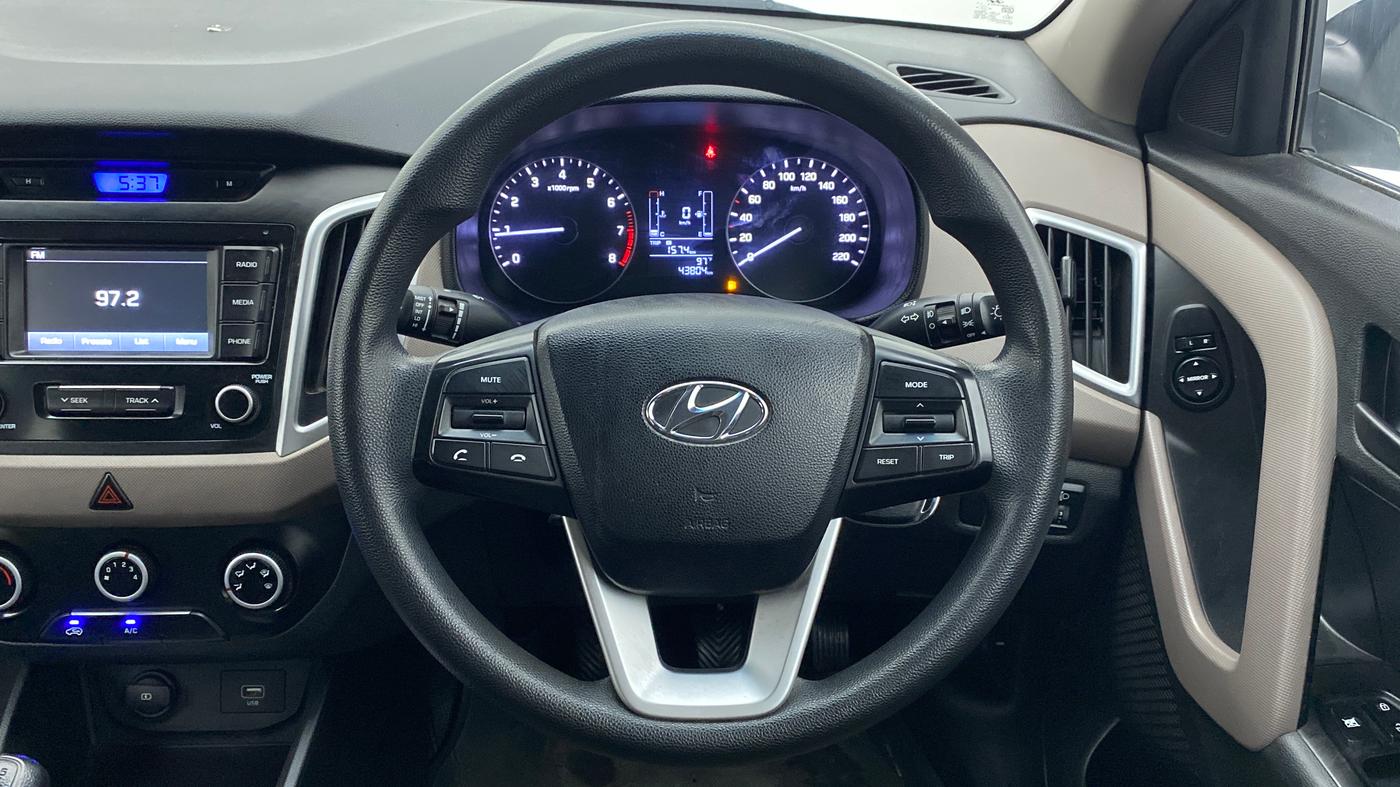 2019 Hyundai Creta E PLUS 1.6 PETROL, Petrol, Manual, 43,963 km, Steering Wheel Close Up