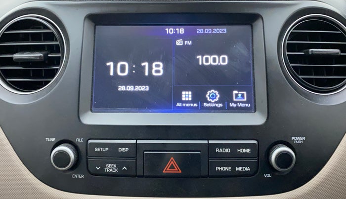 2018 Hyundai Xcent SX 1.2 (O), Petrol, Manual, 12,880 km, Infotainment System