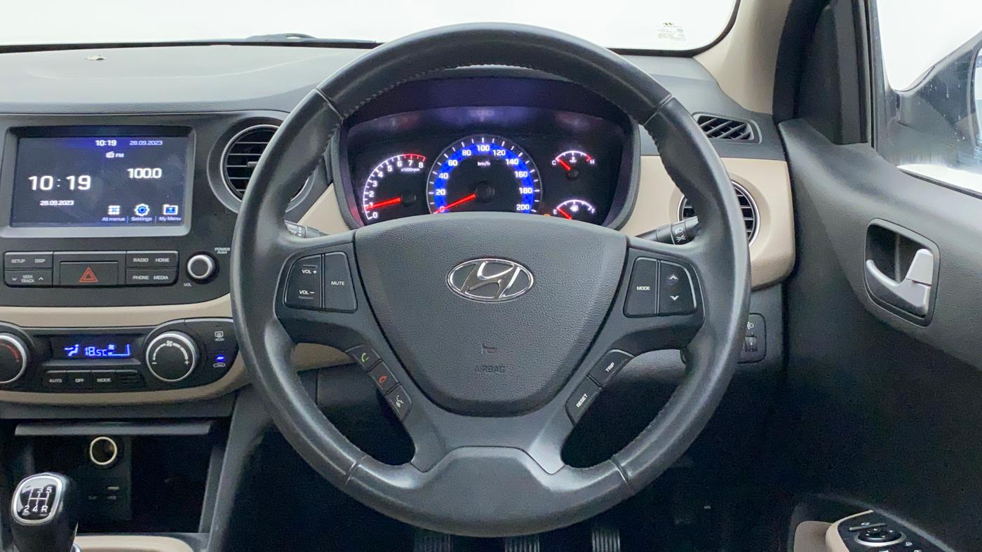 2018 Hyundai Xcent SX 1.2 (O), Petrol, Manual, 12,880 km, Steering Wheel Close Up