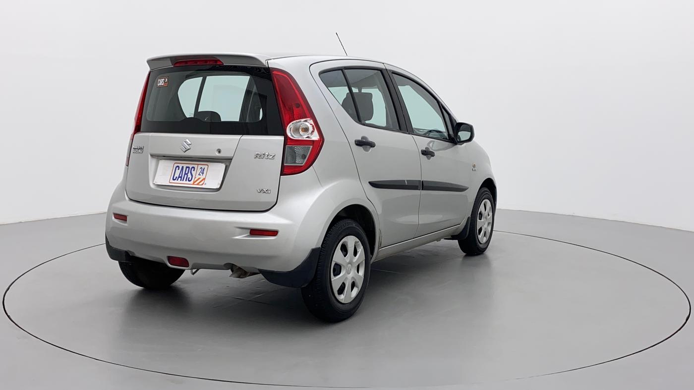 2012 Maruti Ritz VXI, Petrol, Manual, 54,241 km, Right Back Diagonal
