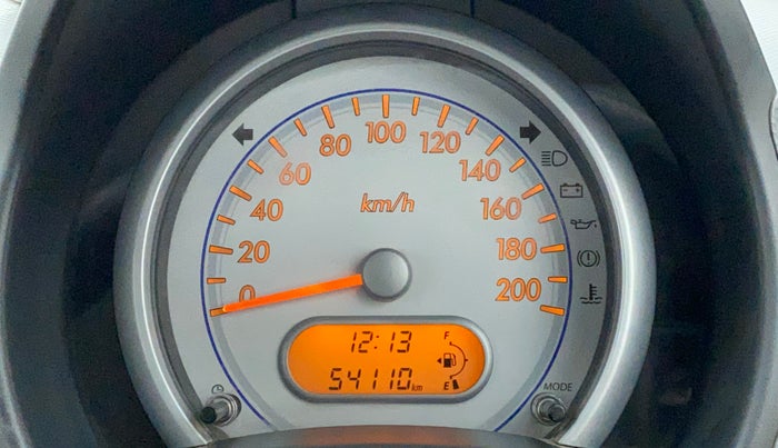 2012 Maruti Ritz VXI, Petrol, Manual, 54,241 km, Odometer Image