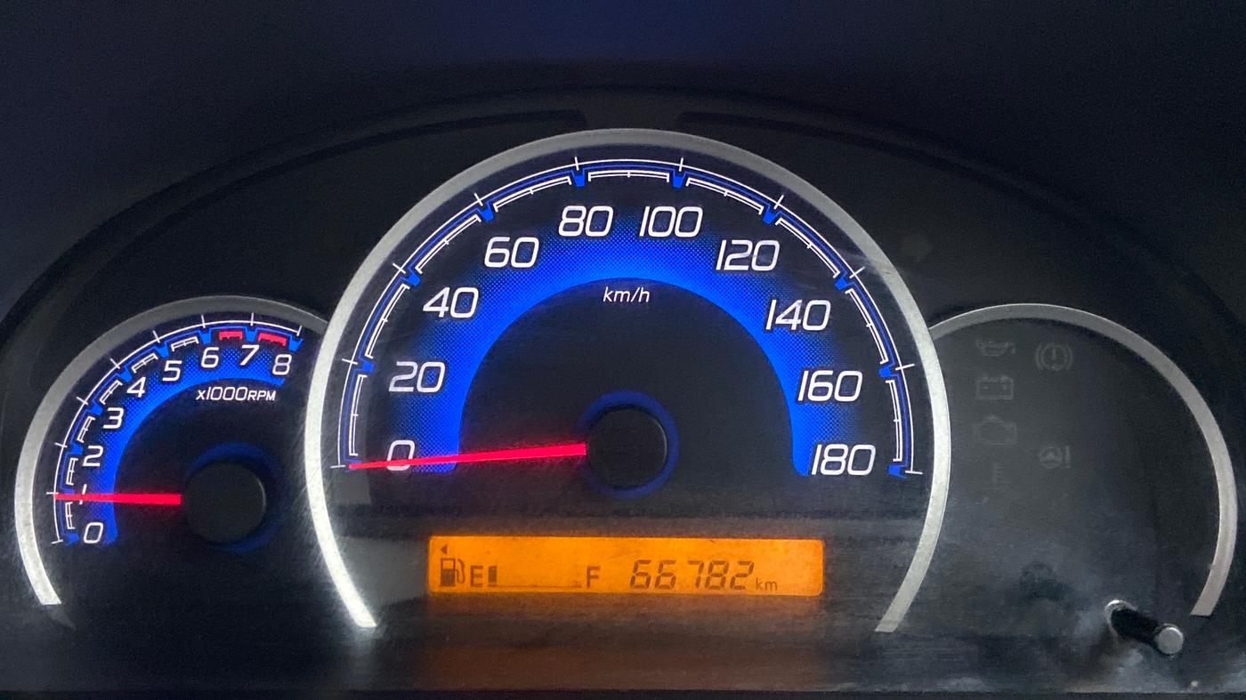 2018 Maruti Wagon R 1.0 VXI, Petrol, Manual, 66,794 km, Odometer Image