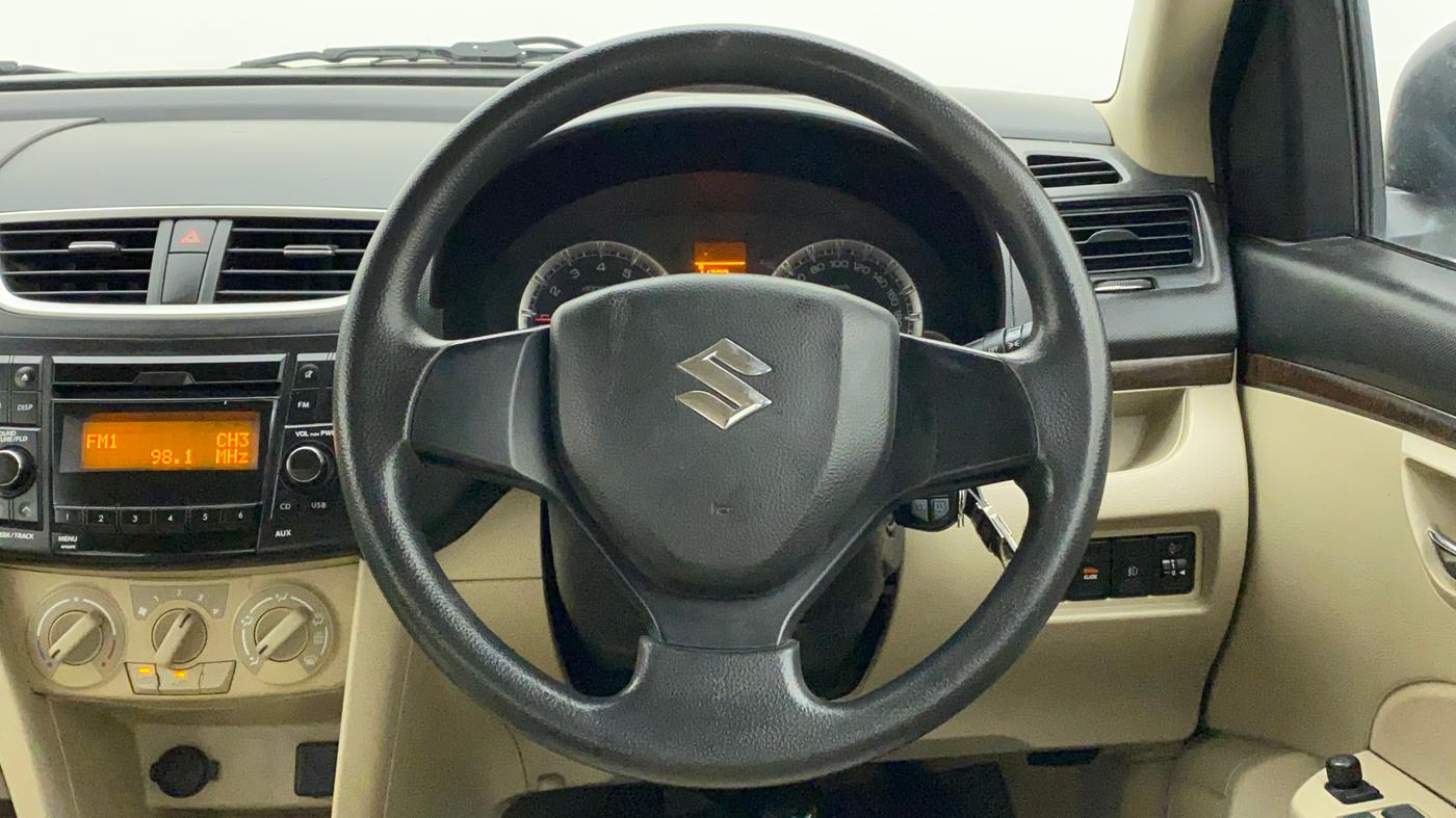2015 Maruti Swift Dzire VXI, Petrol, Manual, 95,456 km, Steering Wheel Close Up
