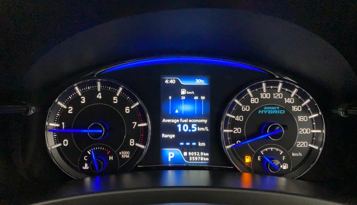 2019 Maruti Ciaz ALPHA  AT 1.5 SHVS PETROL, Petrol, Automatic, 36,031 km, Odometer Image