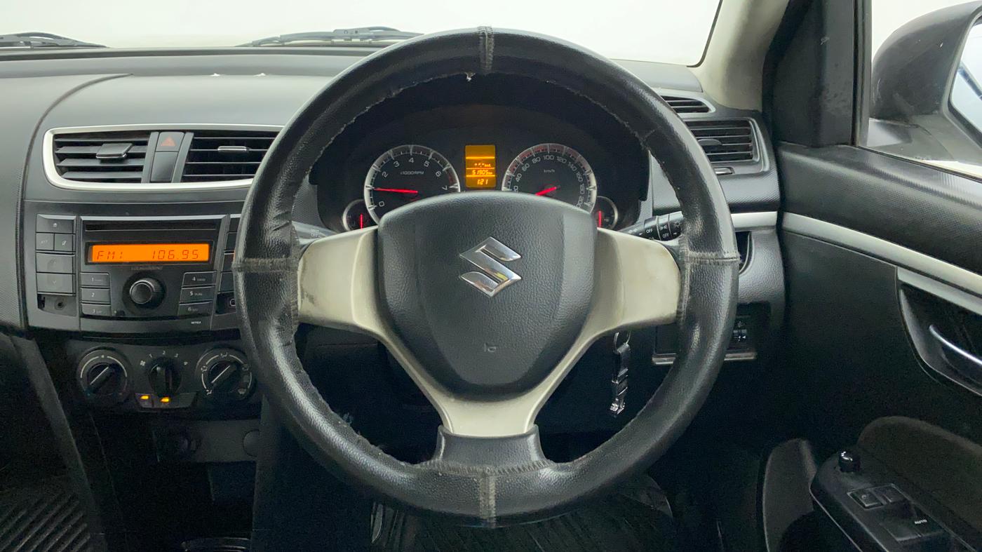 2013 Maruti Swift VXI, Petrol, Manual, 51,905 km, Steering Wheel Close Up
