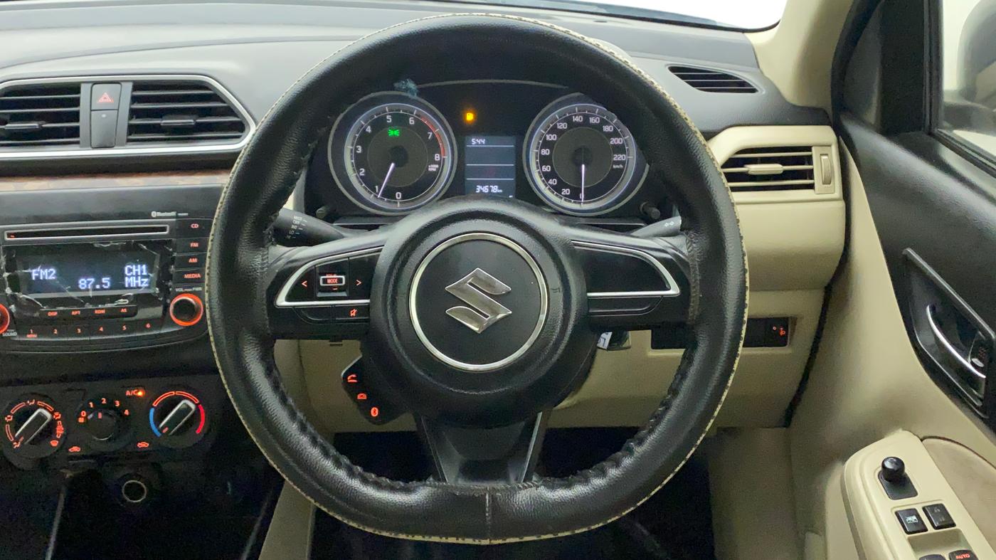 2017 Maruti Dzire VXI, Petrol, Manual, 34,678 km, Steering Wheel Close Up