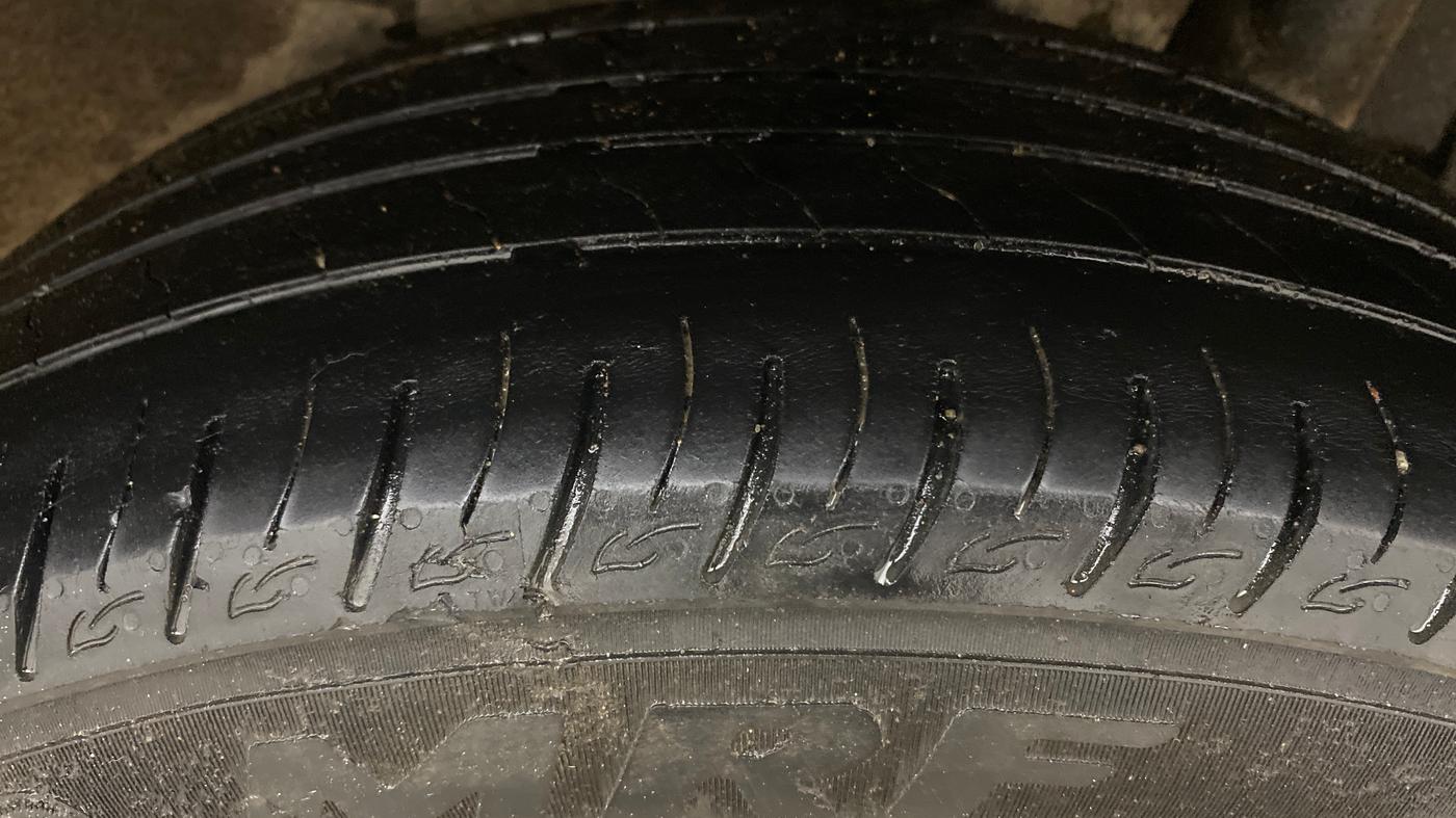 2022 Maruti Vitara Brezza VXI, Petrol, Manual, 54,374 km, Left Rear Tyre Tread