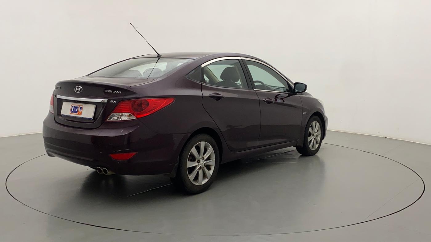 2013 Hyundai Verna FLUIDIC 1.6 VTVT SX, Petrol, Manual, 82,257 km, Right Back Diagonal