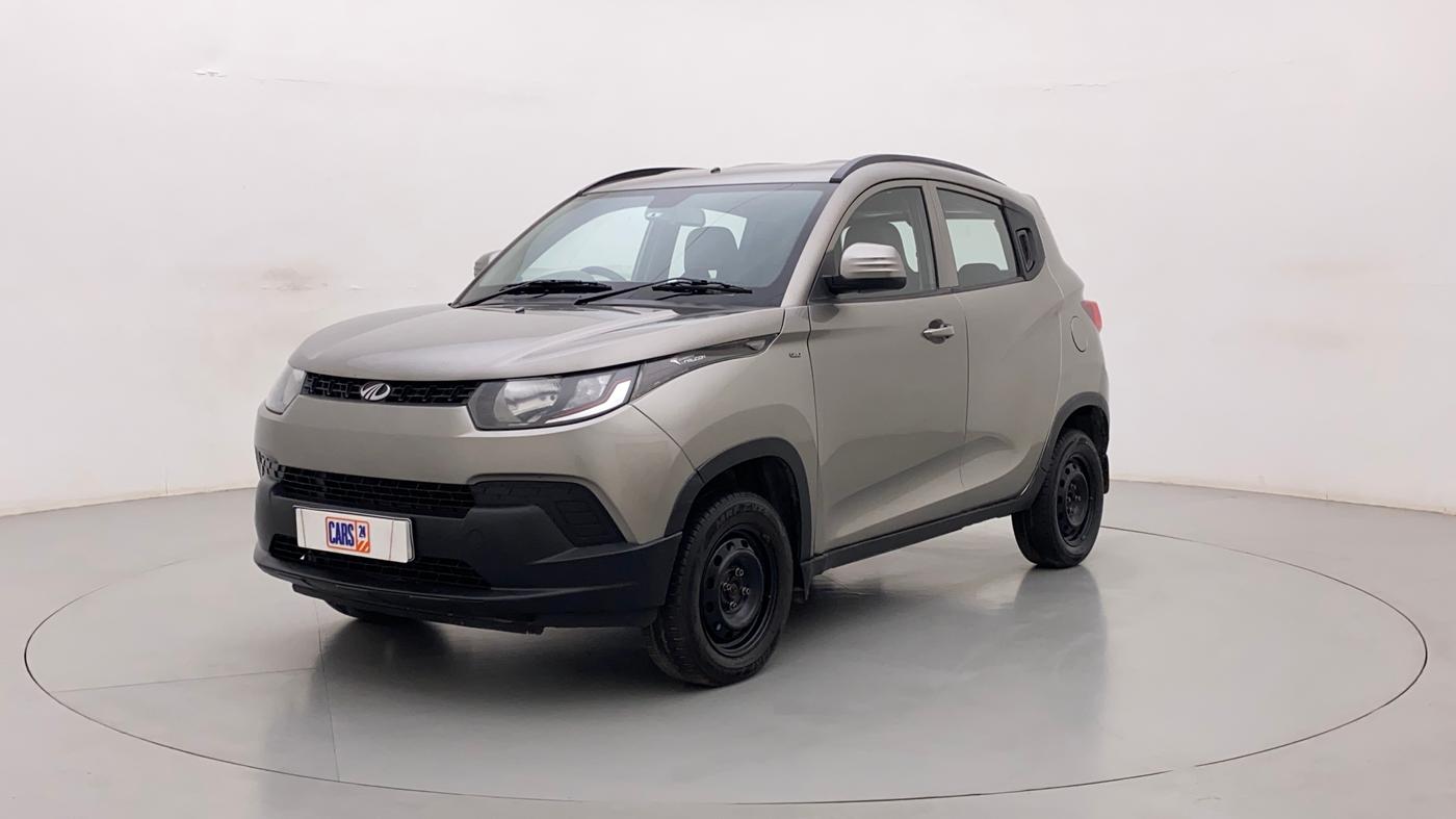 2017 Mahindra Kuv100 K4 6 STR, Petrol, Manual, 33,573 km, Left Front Diagonal