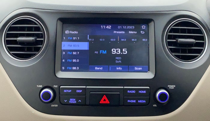 2017 Hyundai Grand i10 ASTA 1.2 KAPPA VTVT, Petrol, Manual, 45,871 km, Infotainment System