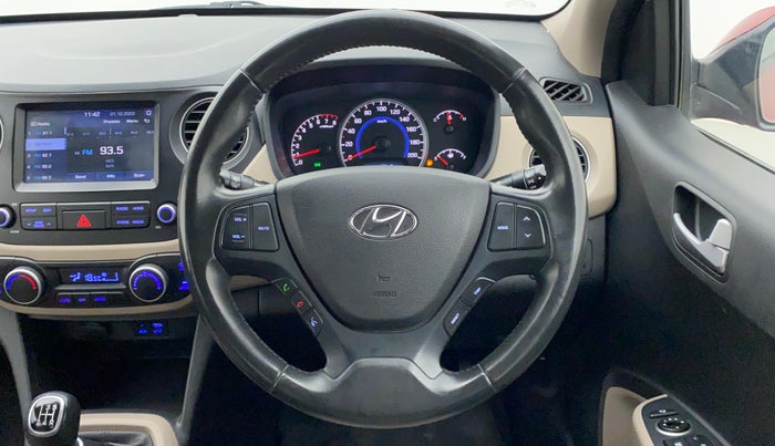 2017 Hyundai Grand i10 ASTA 1.2 KAPPA VTVT, Petrol, Manual, 45,871 km, Steering Wheel Close Up