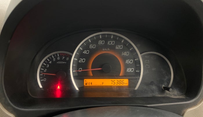2015 Maruti Wagon R 1.0 VXI, Petrol, Manual, 75,363 km, Odometer Image